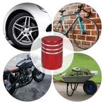 Set 5 Capace pentru valva , Kwmobile, Rosu, Metal, 41665.97 fotografia produsului View 7 S