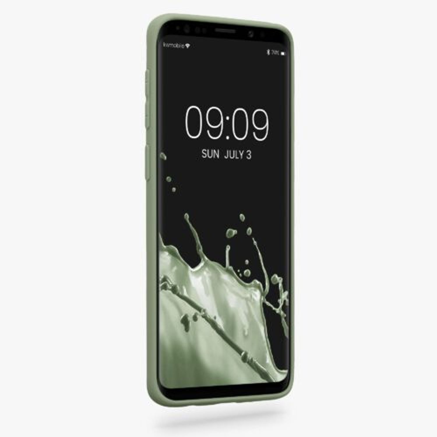 Husa Kwmobile pentru Samsung Galaxy S9, Silicon, Verde, 44089.172 fotografia produsului View 2 L