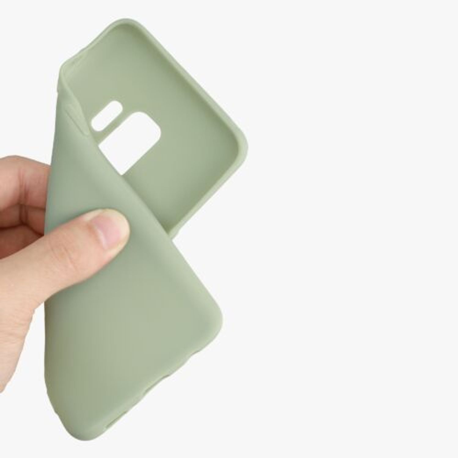 Husa Kwmobile pentru Samsung Galaxy S9, Silicon, Verde, 44089.172 fotografia produsului View 5 L
