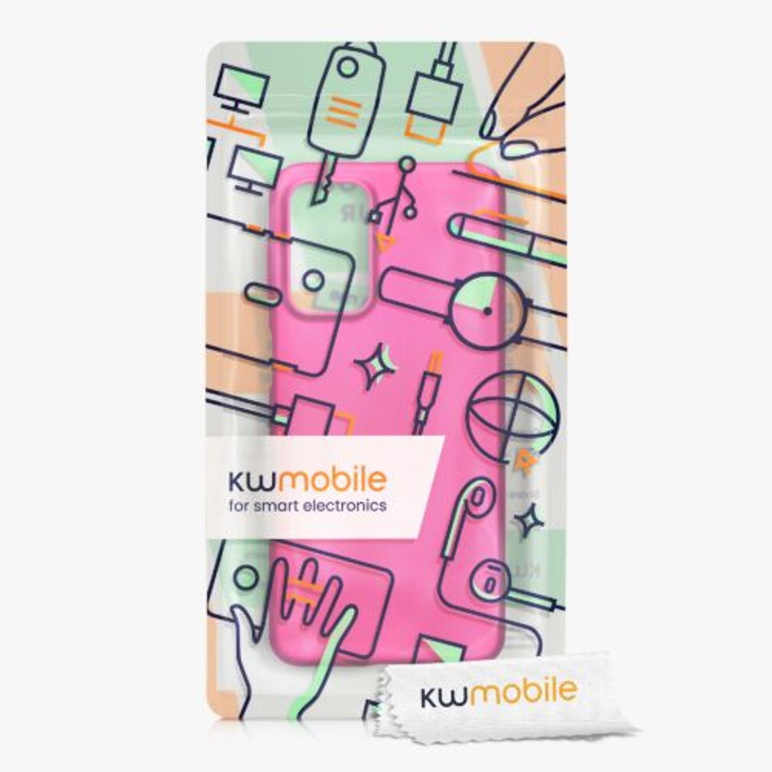 Husa Kwmobile pentru Samsung Galaxy A23, Silicon, Roz, 57955.65 fotografia produsului View 6 L