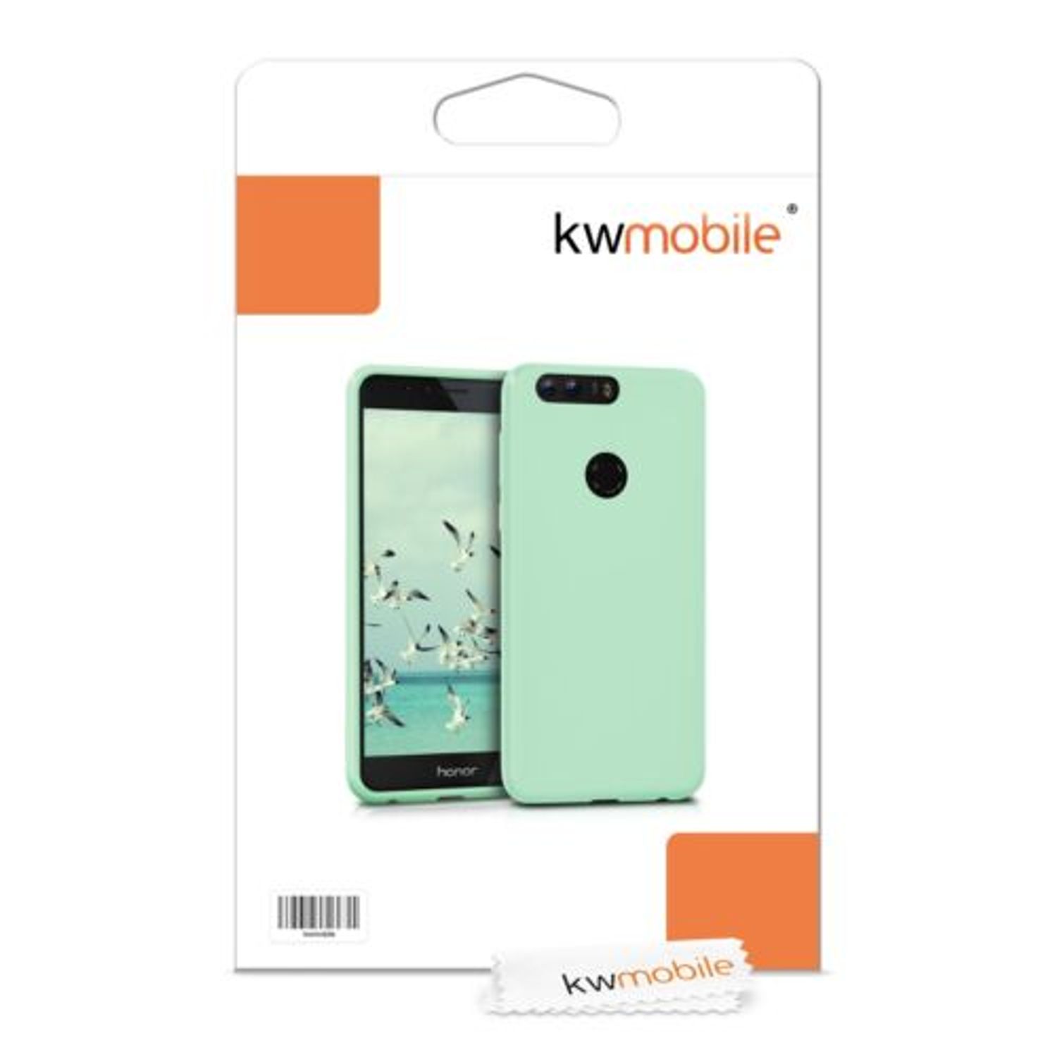 Husa pentru Huawei Honor 8, Silicon, Verde, 39793.07 fotografia produsului View 6 L