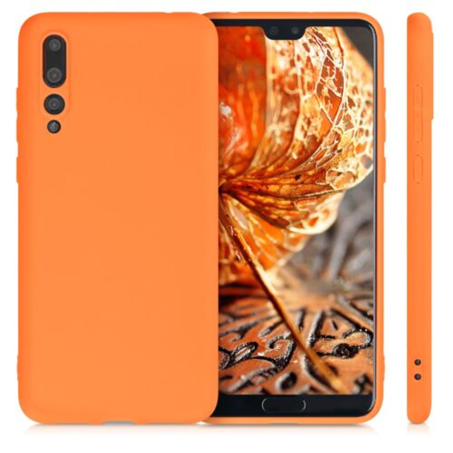 Husa pentru Huawei P20 Pro, Silicon, Portocaliu, 44223.150 fotografia produsului View 2 L