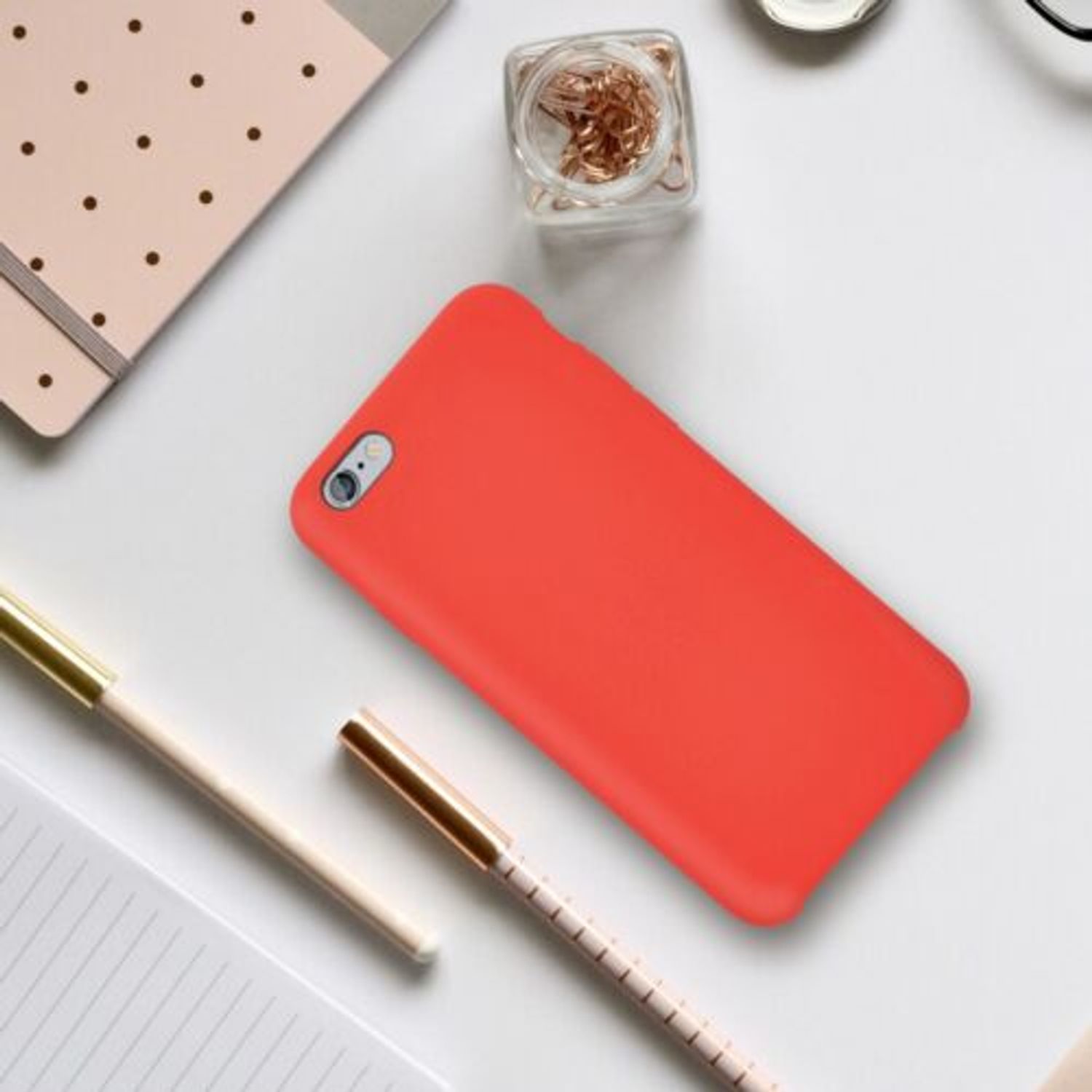 Husa pentru Apple iPhone 6/iPhone 6s, Silicon, Rosu, 40223.09 fotografia produsului View 6 L