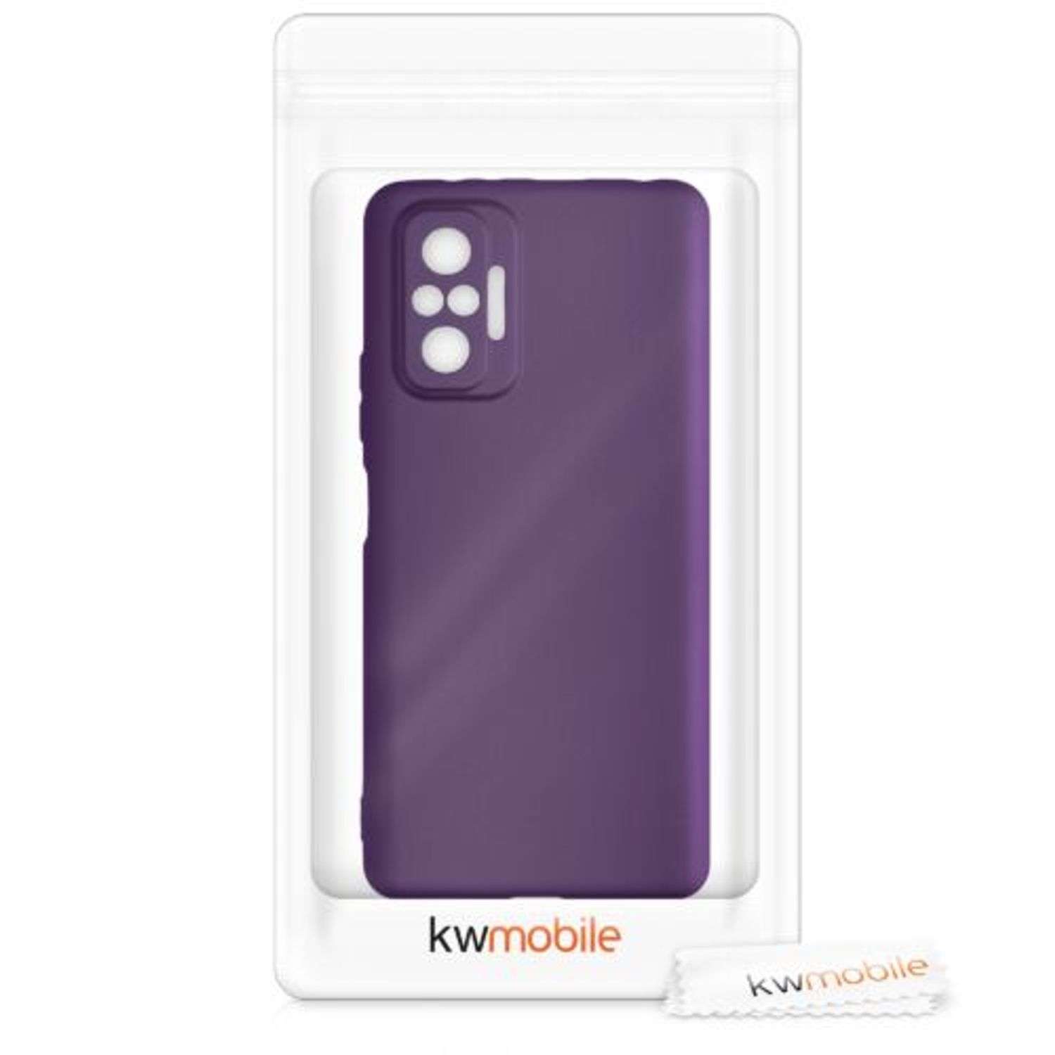 Husa pentru Xiaomi Redmi Note 10 Pro, Silicon, Mov, 54552.115 fotografia produsului View 3 L