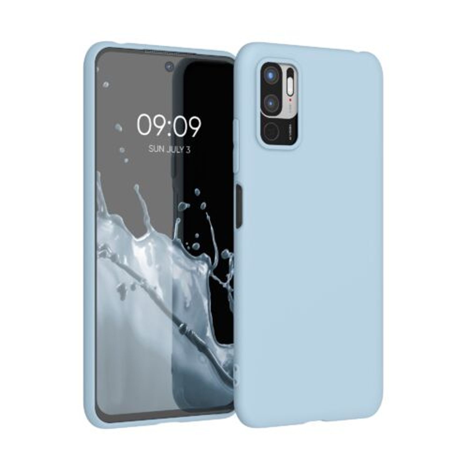 Husa pentru Xiaomi Redmi Note 10 5G, Silicon, Albastru, 54947.58, Kwmobile fotografia produsului