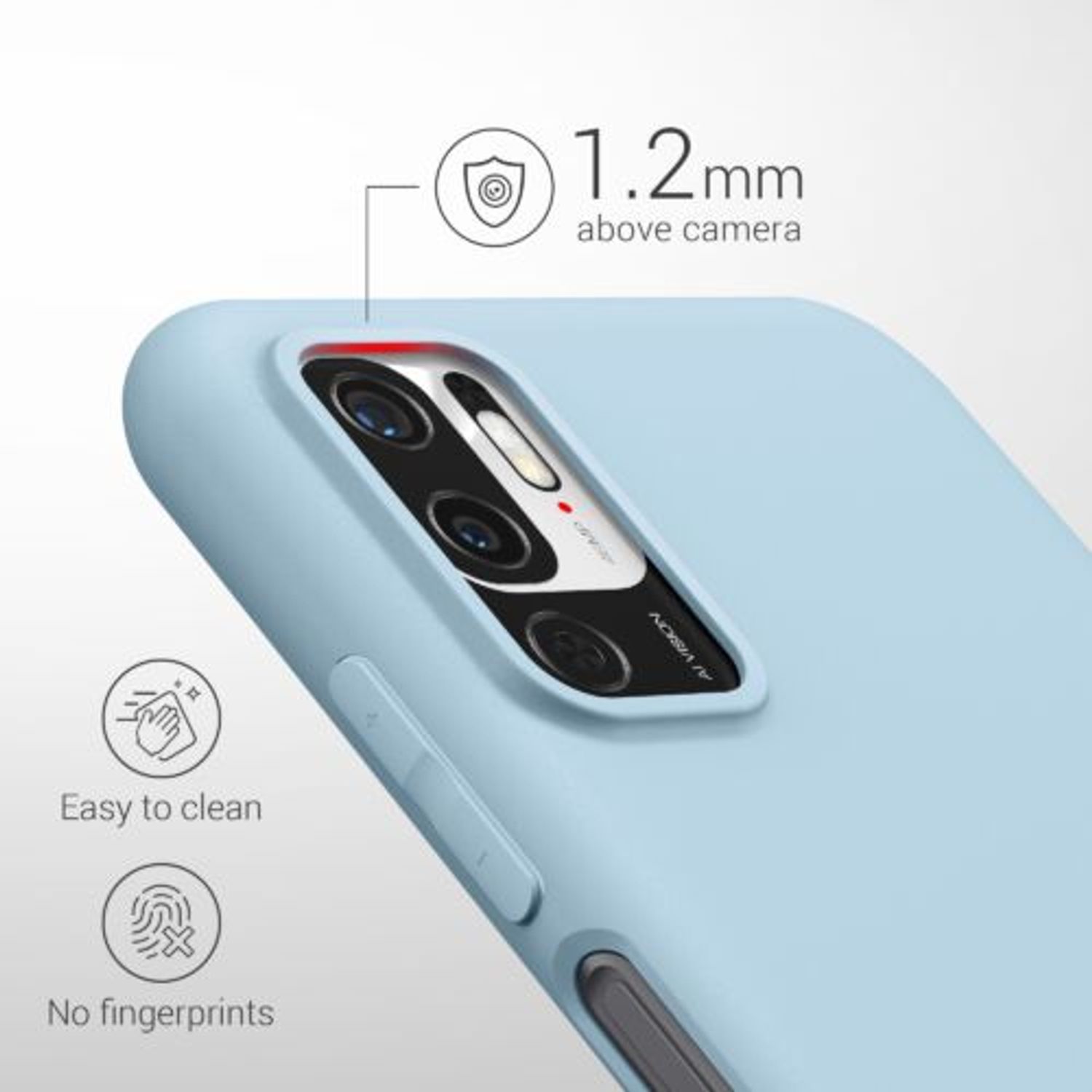 Husa pentru Xiaomi Redmi Note 10 5G, Silicon, Albastru, 54947.58, Kwmobile fotografia produsului View 4 L