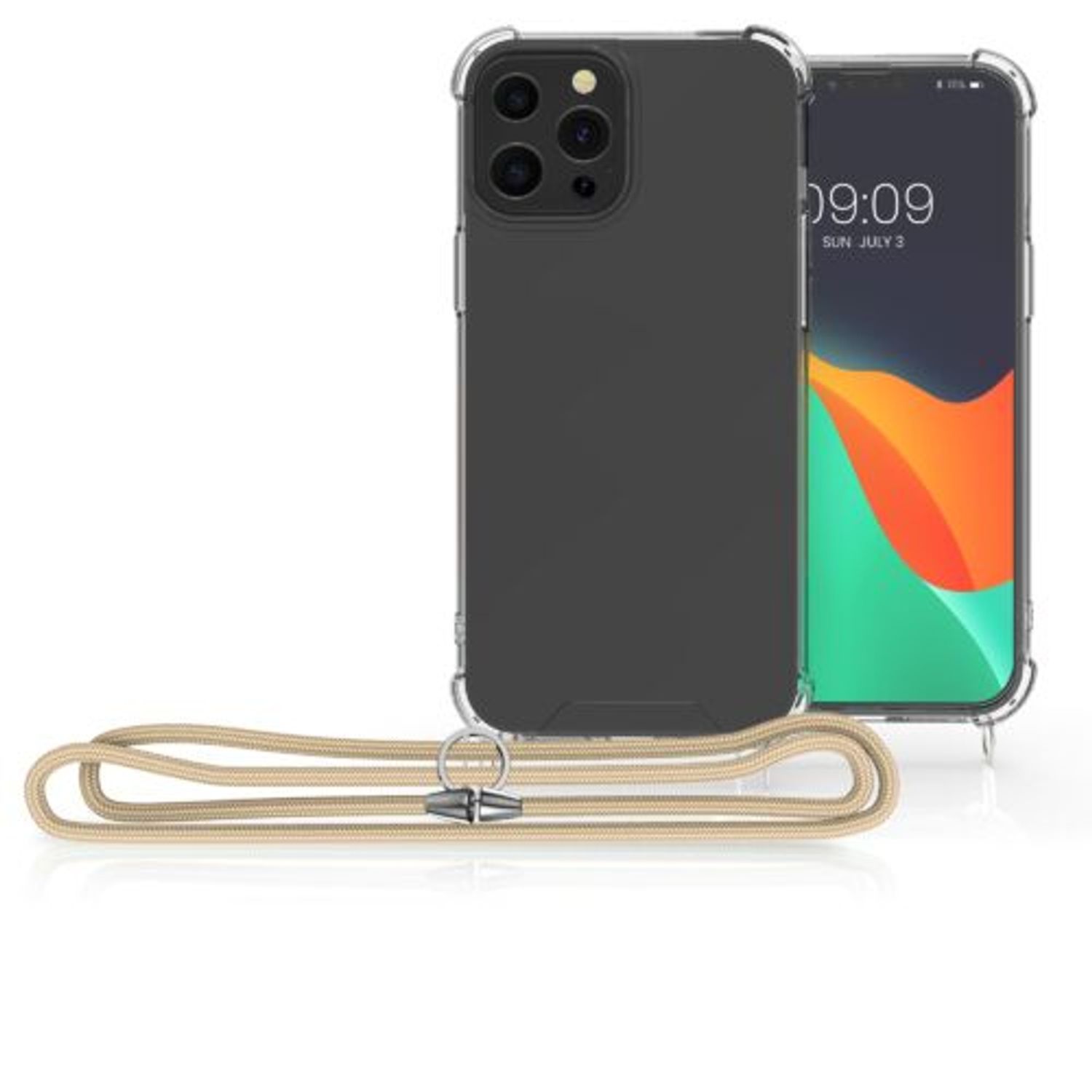 Husa pentru Apple iPhone 13 Pro Max, Silicon, Transparent, 55976.21, Kwmobile fotografia produsului View 8 L
