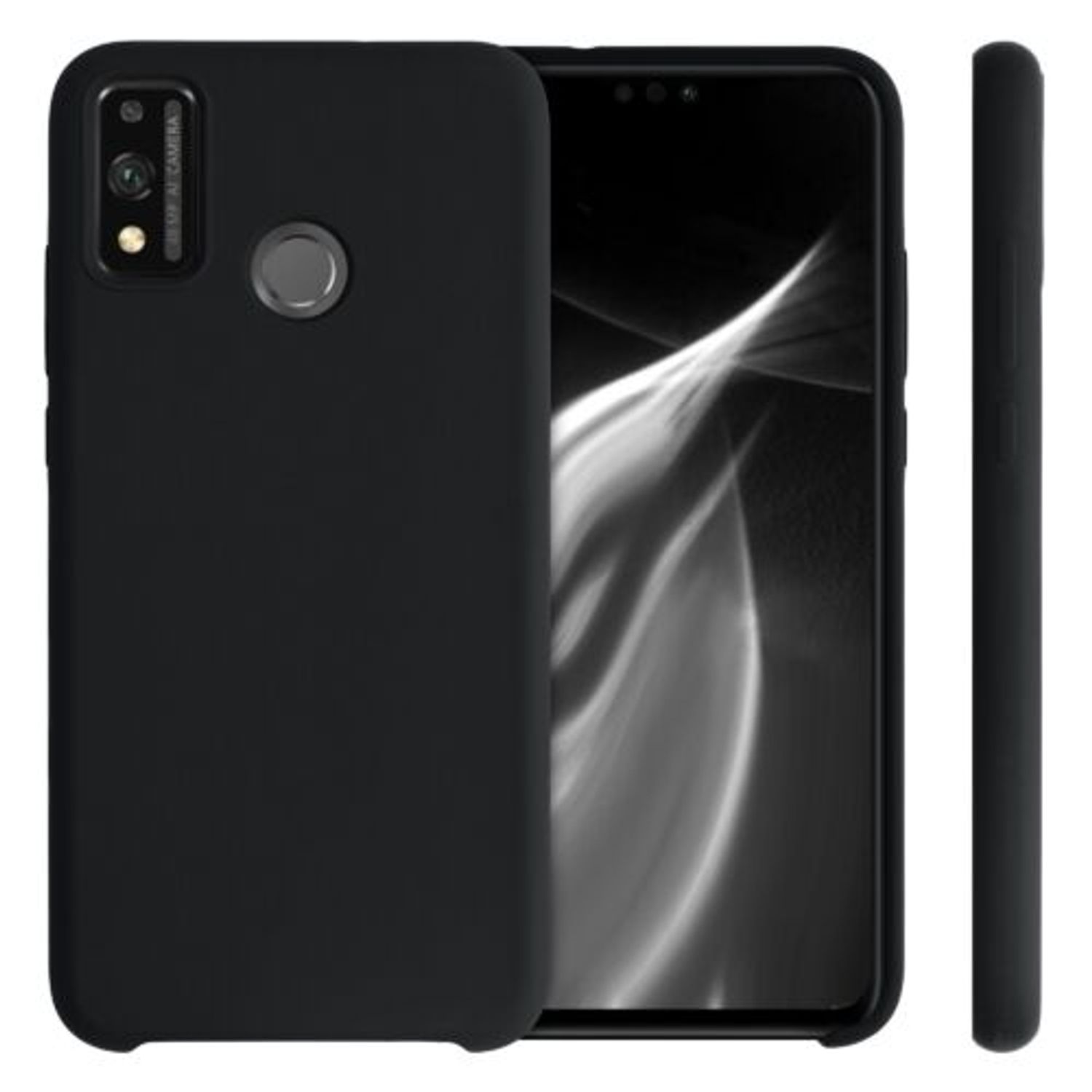 Husa pentru Huawei Honor 9X Lite, Silicon, Negru, 54105.01 fotografia produsului View 2 L