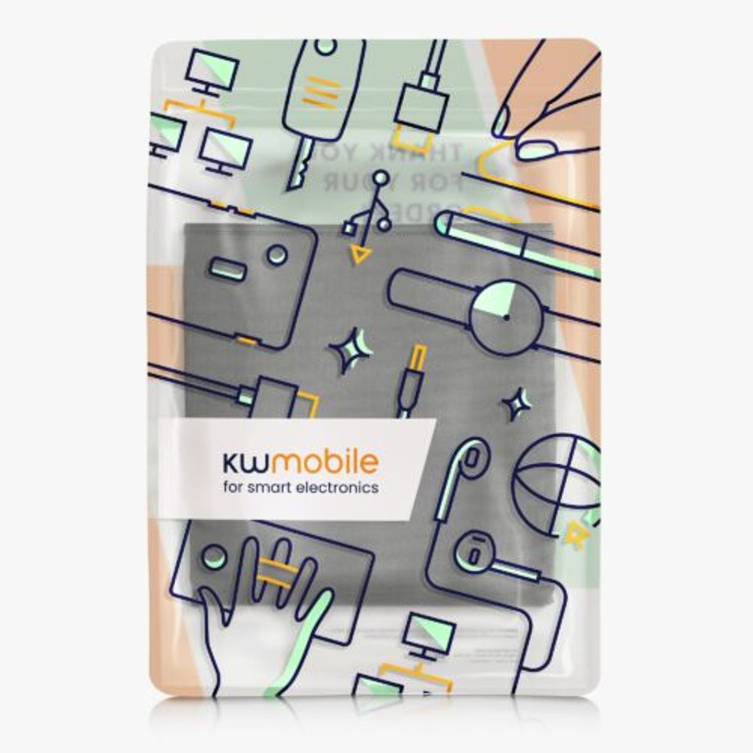 Husa pentru monitor Apple Studio Display, Kwmobile, Gri, Textil, 57911.19 fotografia produsului View 8 L