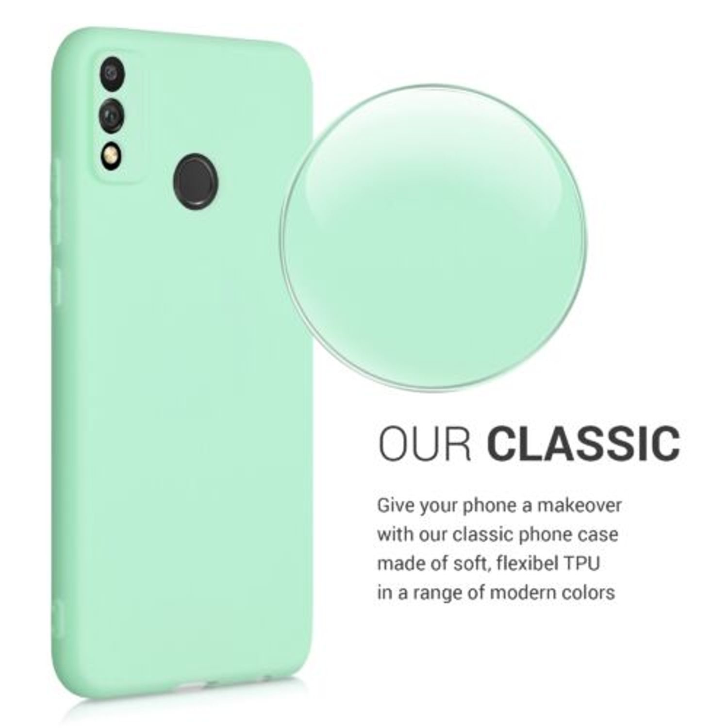 Husa pentru Huawei Honor 9X Lite, Silicon, Verde, 53208.50 fotografia produsului View 4 L