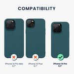 Husa Kwmobile pentru Apple iPhone 14 Pro, Silicon, Verde, 59077.57 fotografia produsului View 2 S