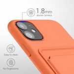 Husa pentru iPhone 11, Silicon, Portocaliu, 55114.29 fotografia produsului View 3 S