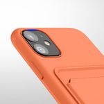 Husa pentru iPhone 11, Silicon, Portocaliu, 55114.29 fotografia produsului View 9 S