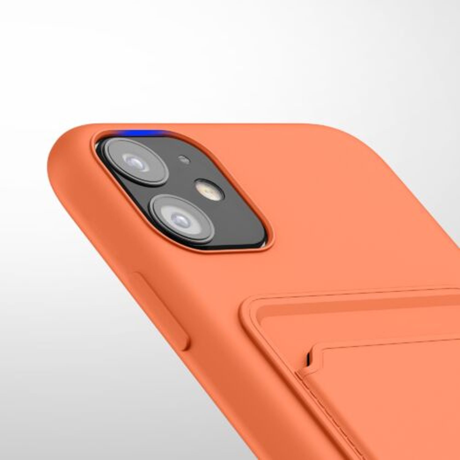 Husa pentru iPhone 11, Silicon, Portocaliu, 55114.29 fotografia produsului View 9 L