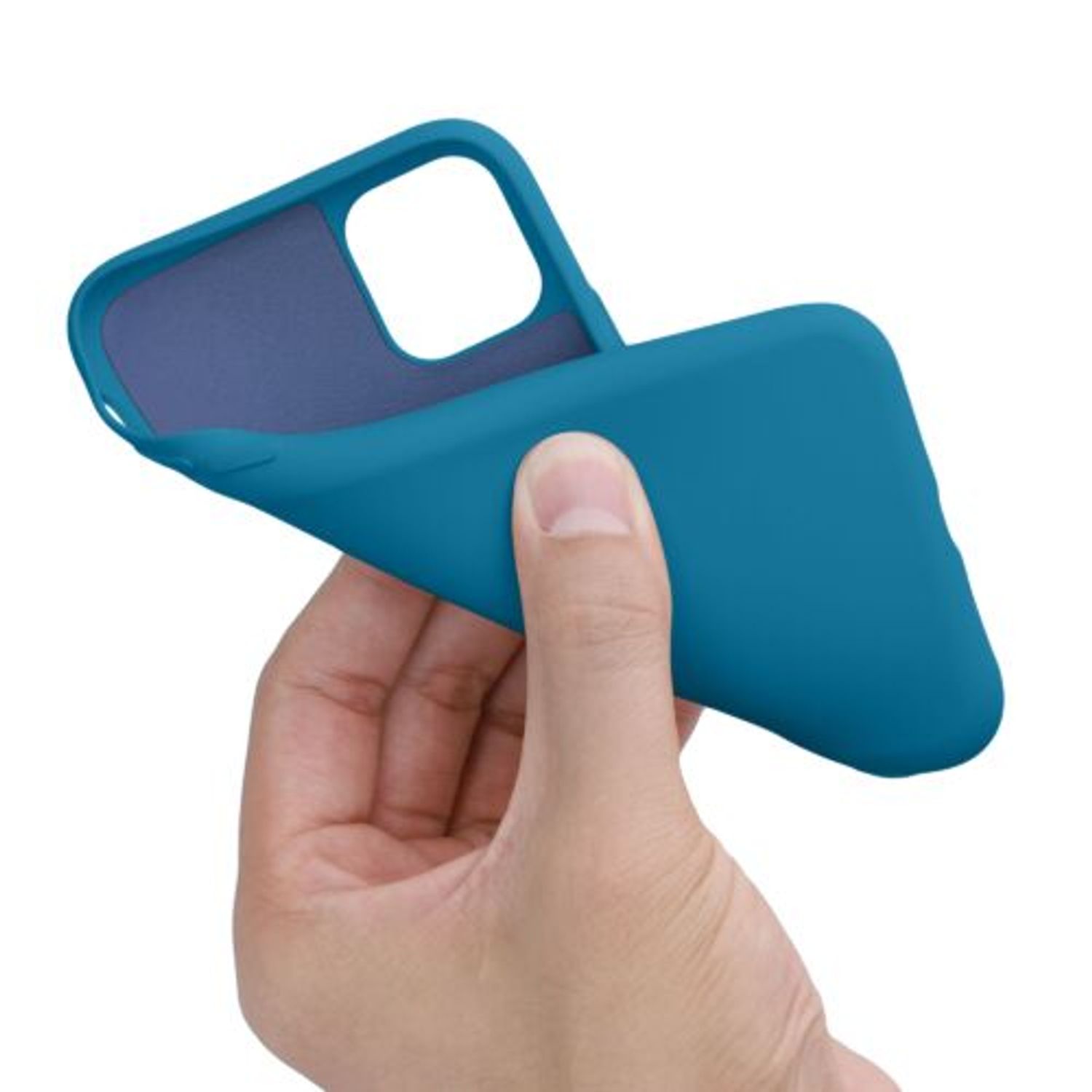 Husa pentru iPhone 11, Silicon, Albastru, 50791.224 fotografia produsului View 8 L
