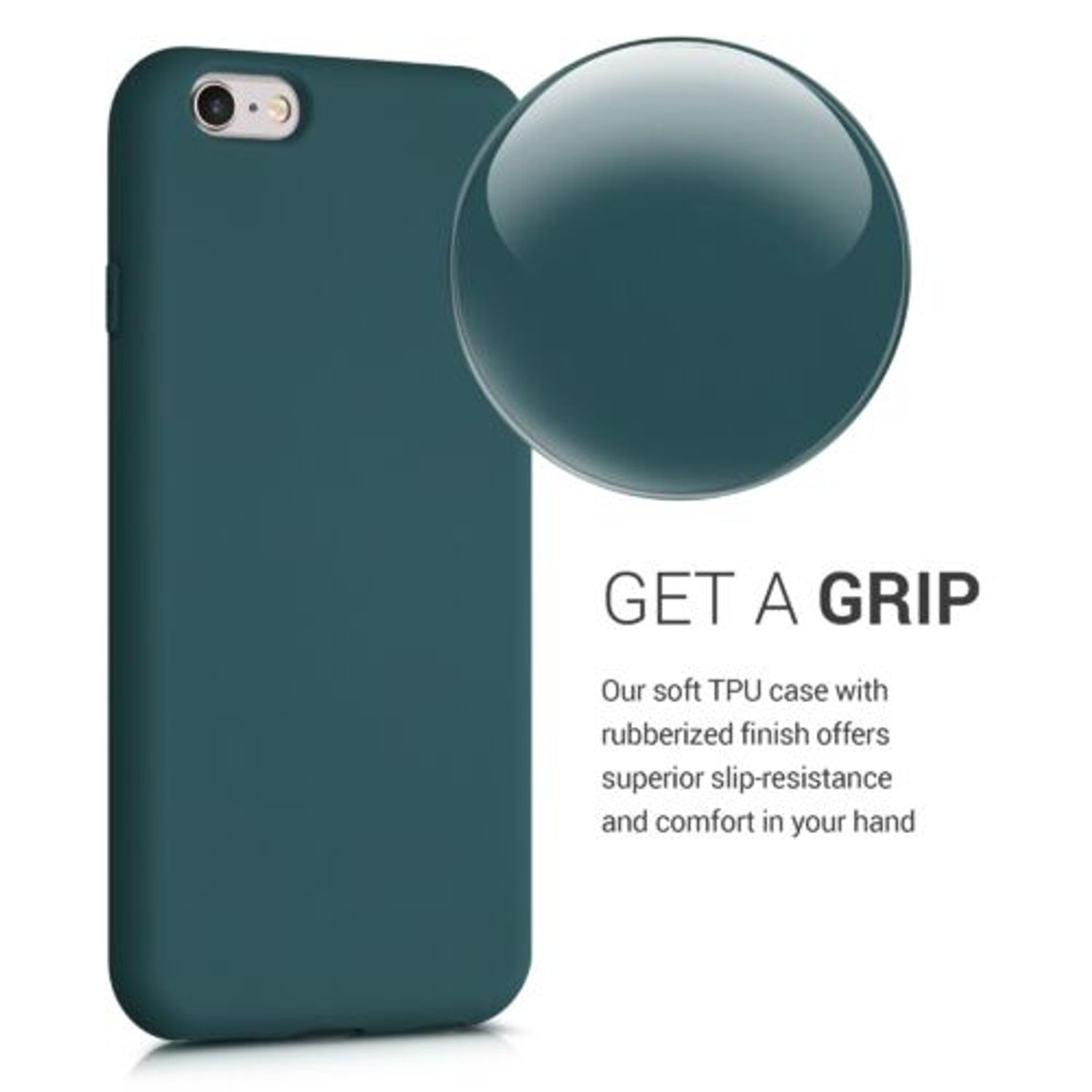 Husa pentru Apple iPhone 6/iPhone 6s, Silicon, Verde, 49980.57 fotografia produsului View 5 L