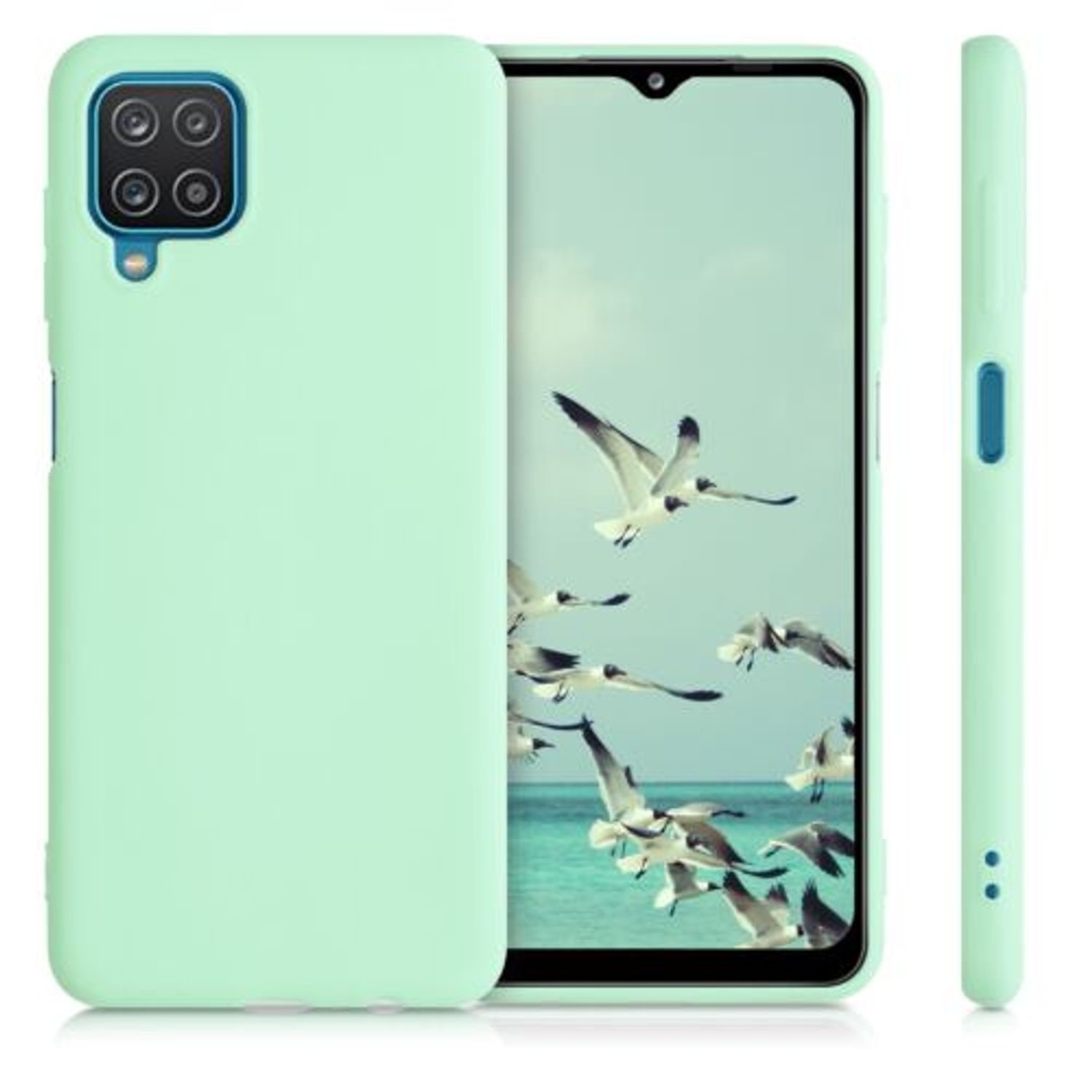 Husa pentru Samsung Galaxy A12, Silicon, Verde, 54048.50 fotografia produsului View 2 L