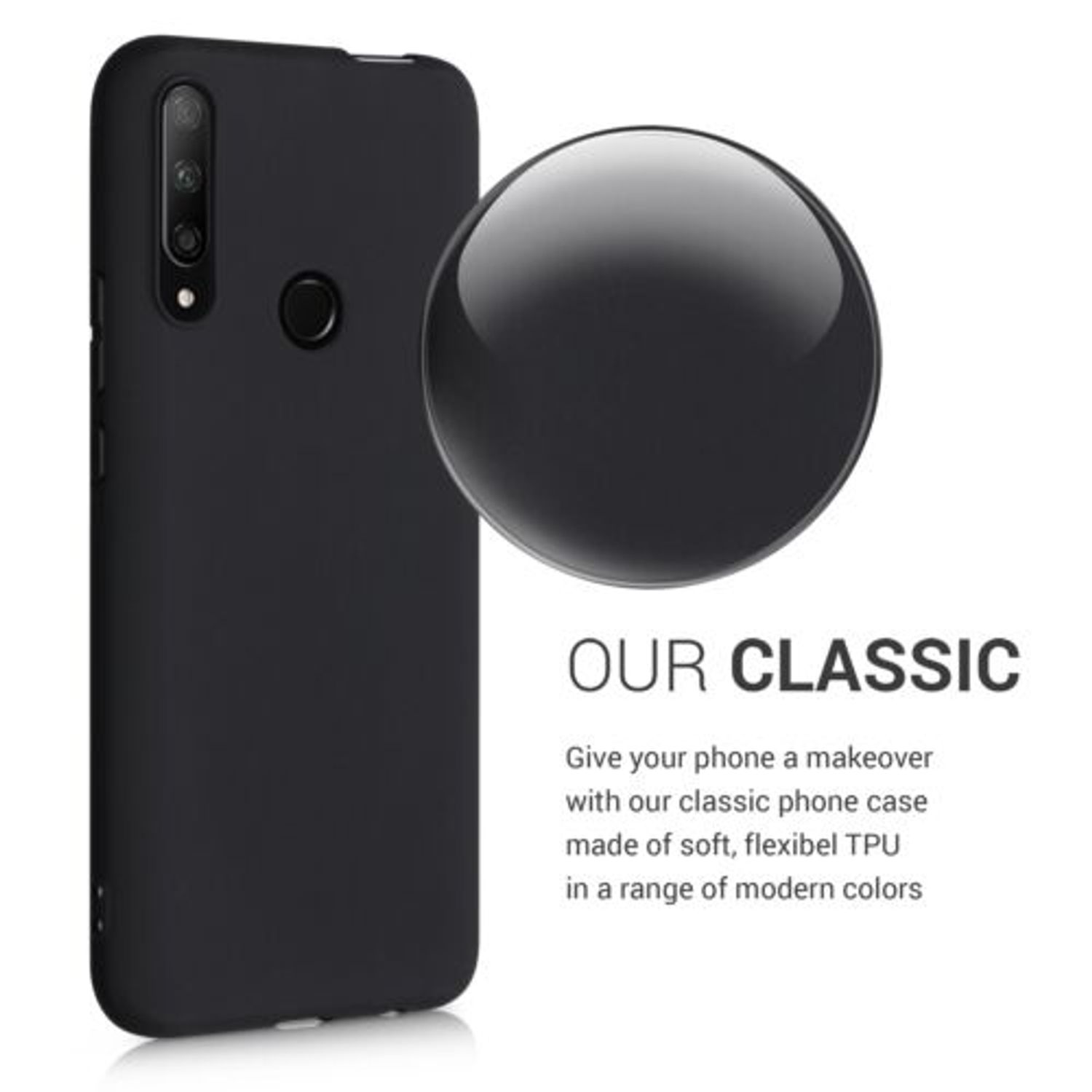 Husa pentru Huawei Honor 9X, Silicon, Negru, 52707.47 fotografia produsului View 4 L