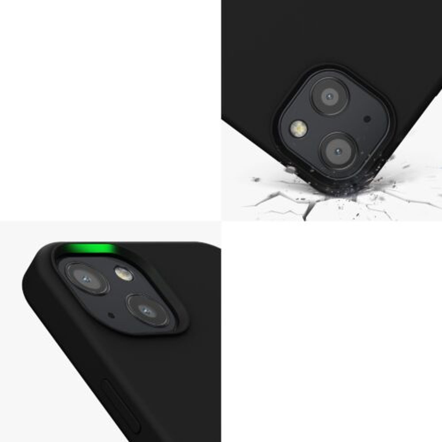 Husa pentru iPhone 13, Silicon, Negru, 55878.01 fotografia produsului View 9 L