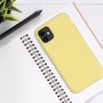 Husa pentru iPhone 11, Silicon, Galben, 50791.216 fotografia produsului View 3 S