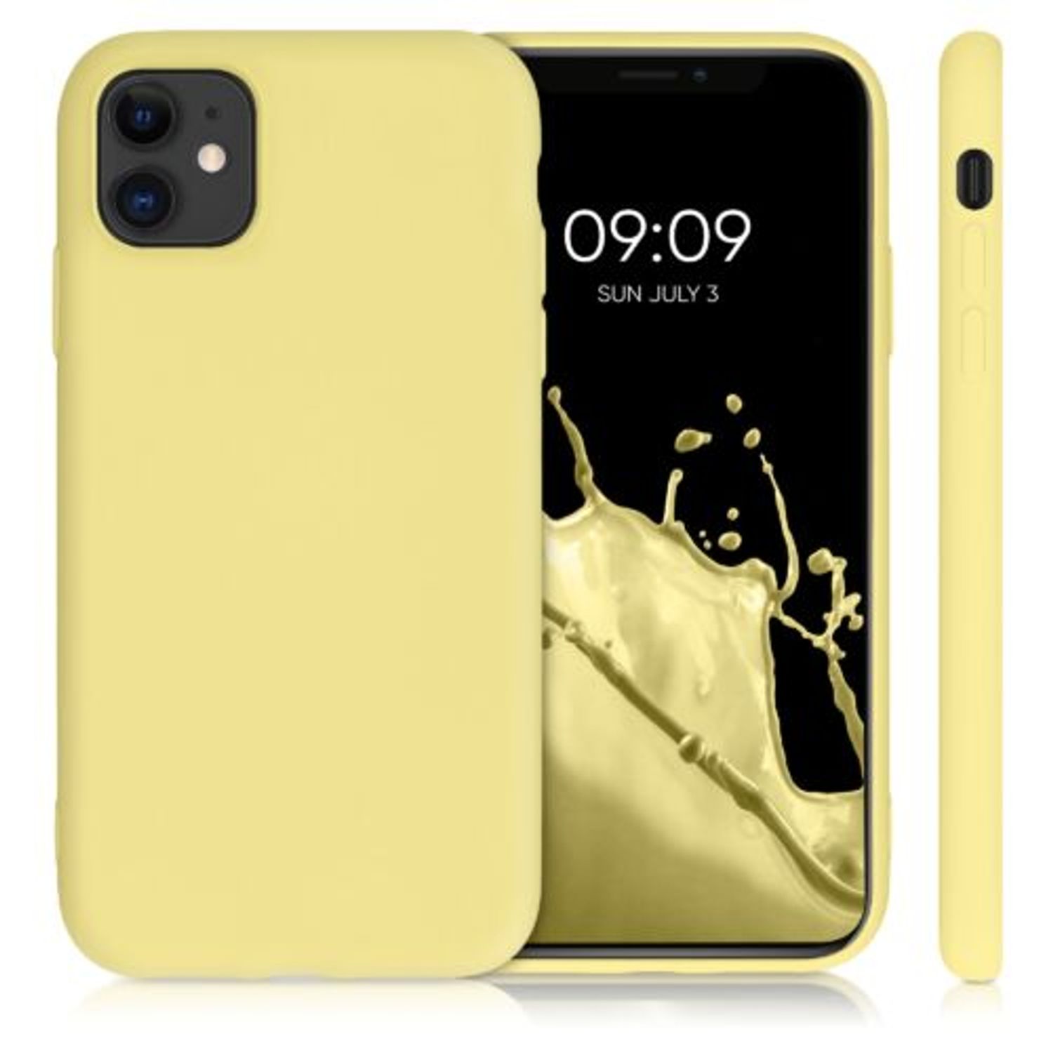 Husa pentru iPhone 11, Silicon, Galben, 50791.216 fotografia produsului View 2 L