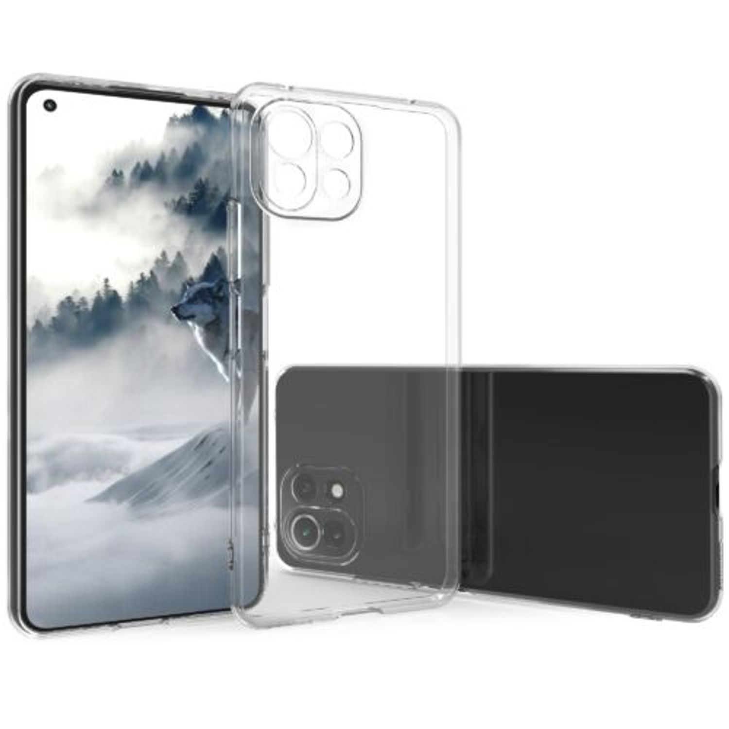 Husa pentru Xiaomi Mi 11 Lite 5G, Silicon, Transparent, 55095.03 fotografia produsului View 11 L