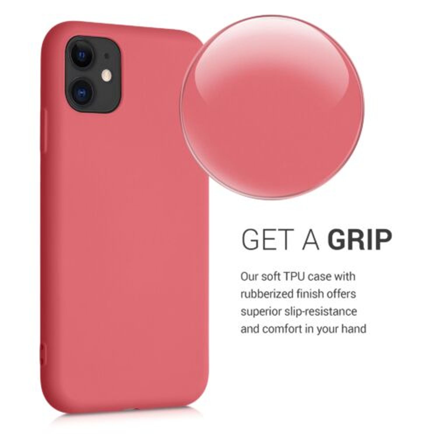 Husa pentru iPhone 11, Silicon, Roz, 50791.219 fotografia produsului View 5 L