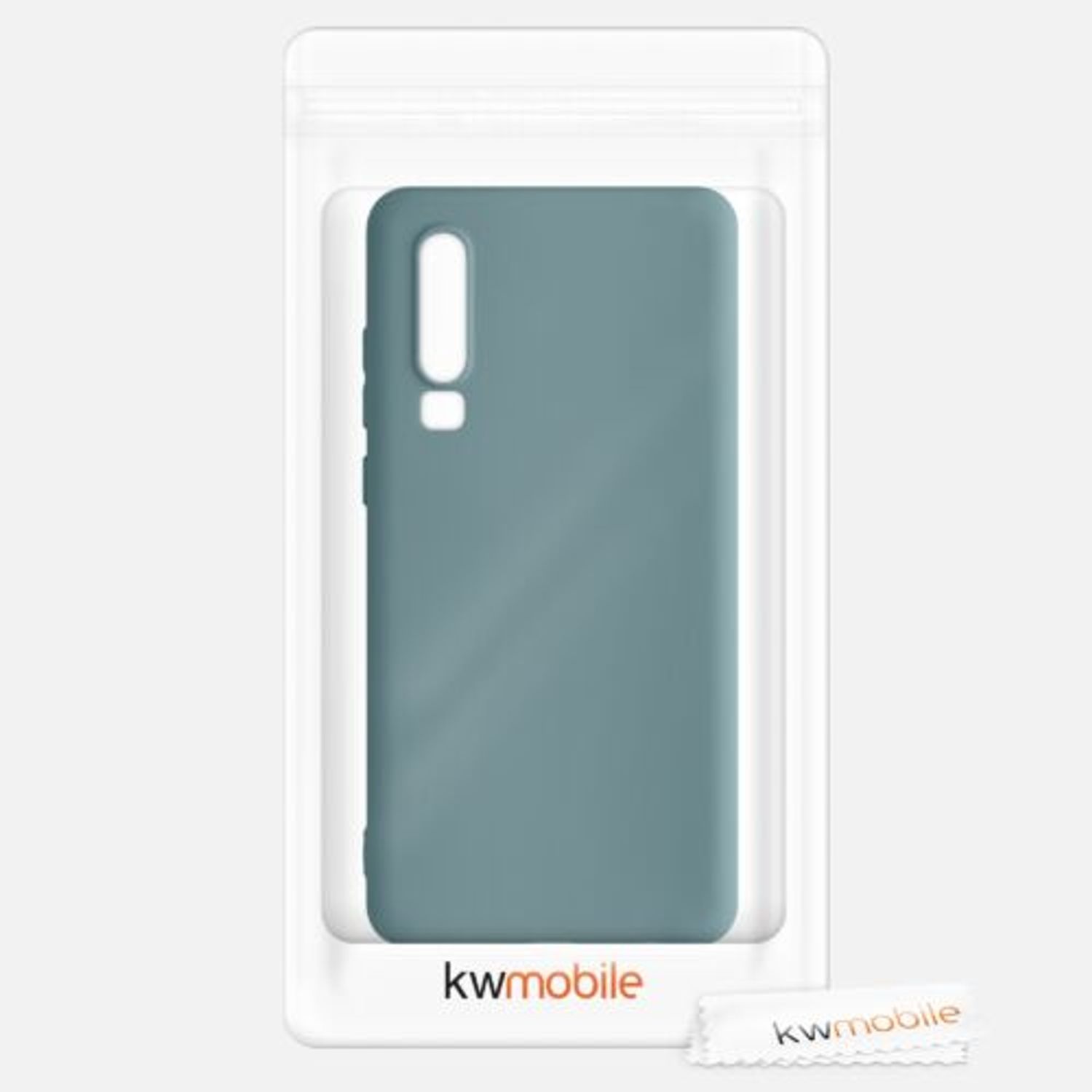 Husa pentru Huawei P30, Silicon, Verde, 47410.207 fotografia produsului View 7 L