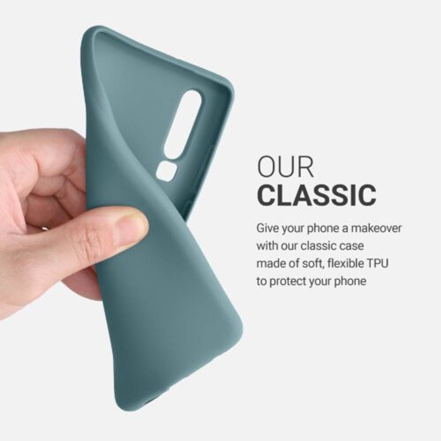 Husa pentru Huawei P30, Silicon, Verde, 47410.207 fotografia produsului View 4 L