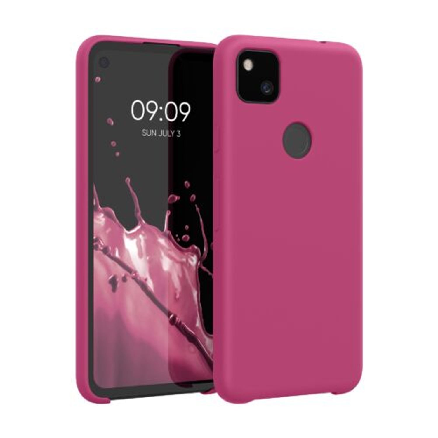 Husa pentru Google Pixel 4a, Silicon, Roz, 52549.213 fotografia produsului