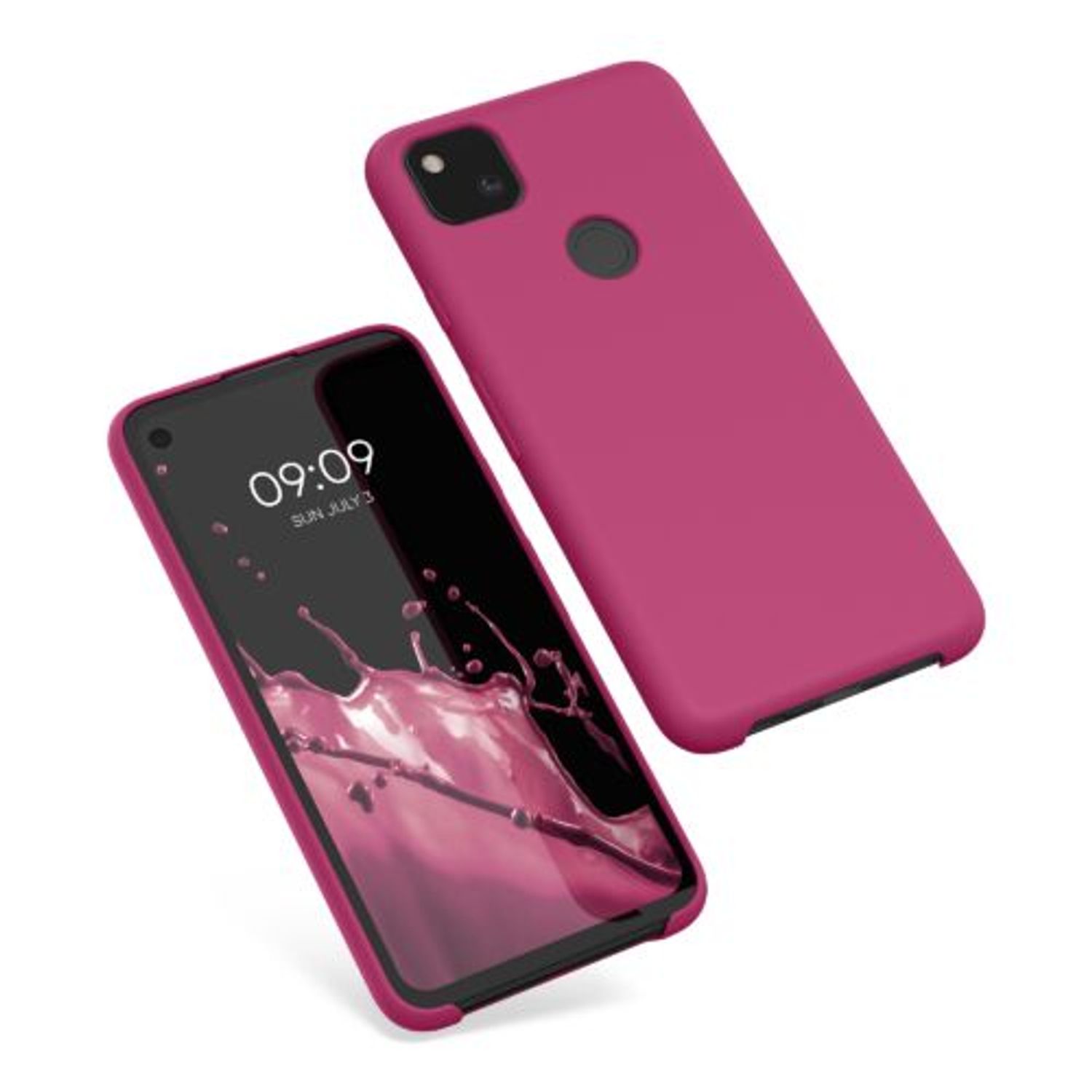 Husa pentru Google Pixel 4a, Silicon, Roz, 52549.213 fotografia produsului View 2 L