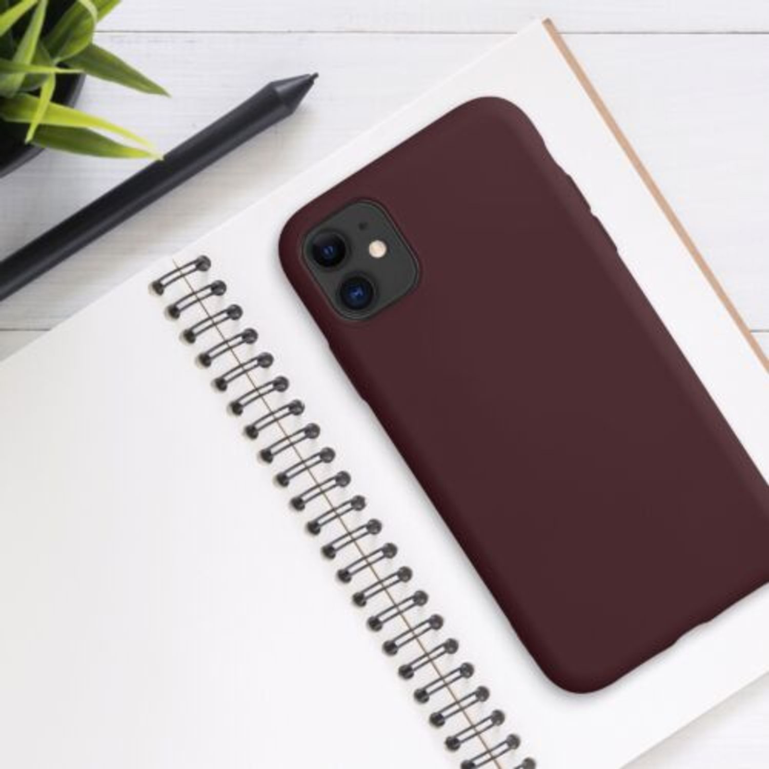 Husa pentru iPhone 11, Silicon, Violet, 50791.190 fotografia produsului View 5 L
