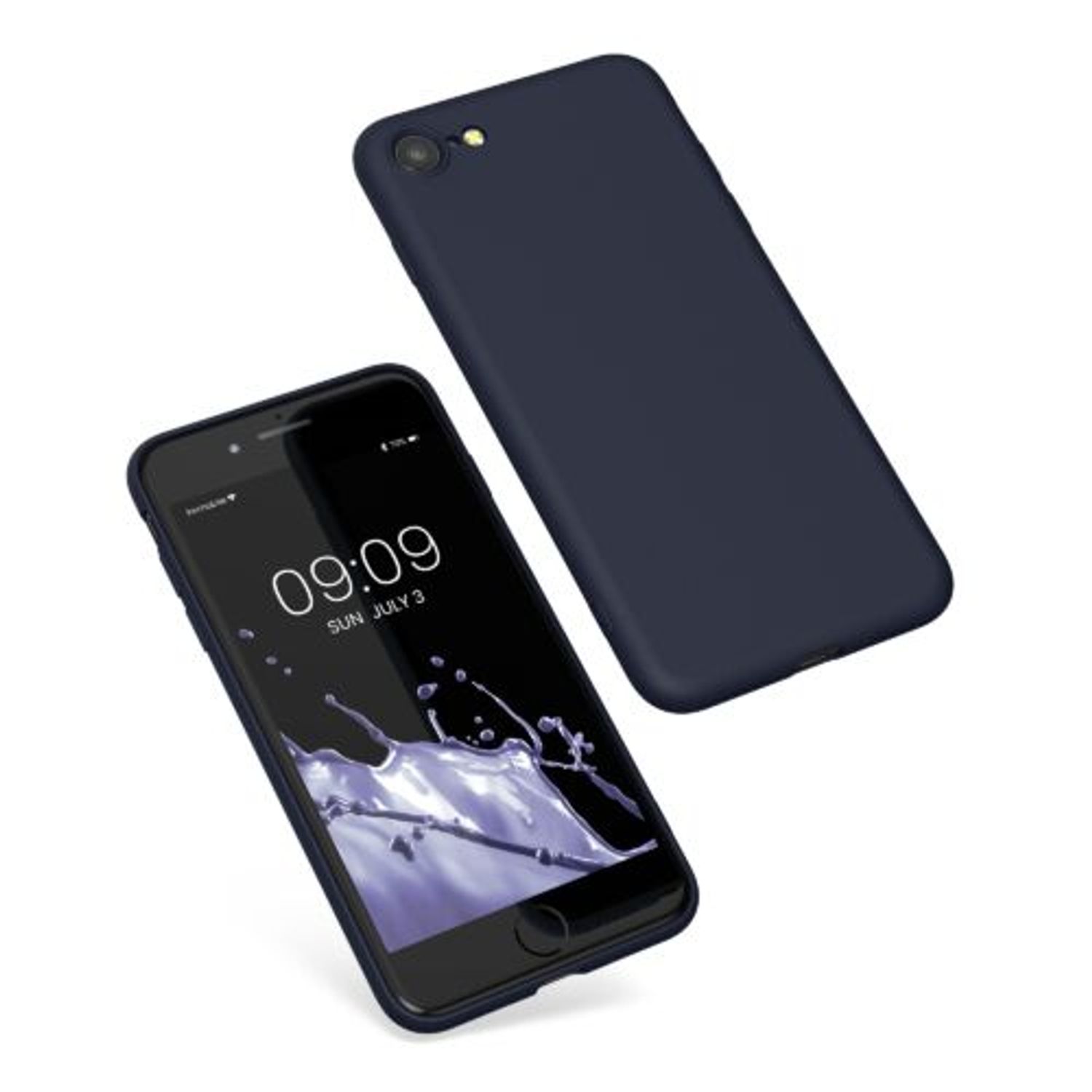 Husa pentru Apple iPhone 8/iPhone 7/iPhone SE 2, Silicon, Albastru, 49979.186, Kwmobile fotografia produsului View 2 L