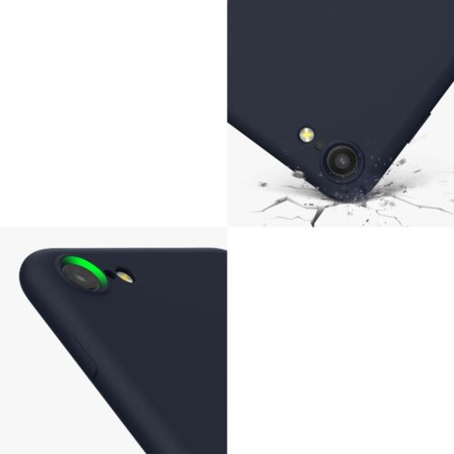 Husa pentru Apple iPhone 8/iPhone 7/iPhone SE 2, Silicon, Albastru, 49979.186, Kwmobile fotografia produsului View 10 L