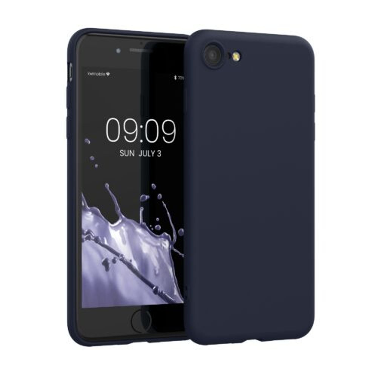 Husa pentru Apple iPhone 8/iPhone 7/iPhone SE 2, Silicon, Albastru, 49979.186, Kwmobile fotografia produsului