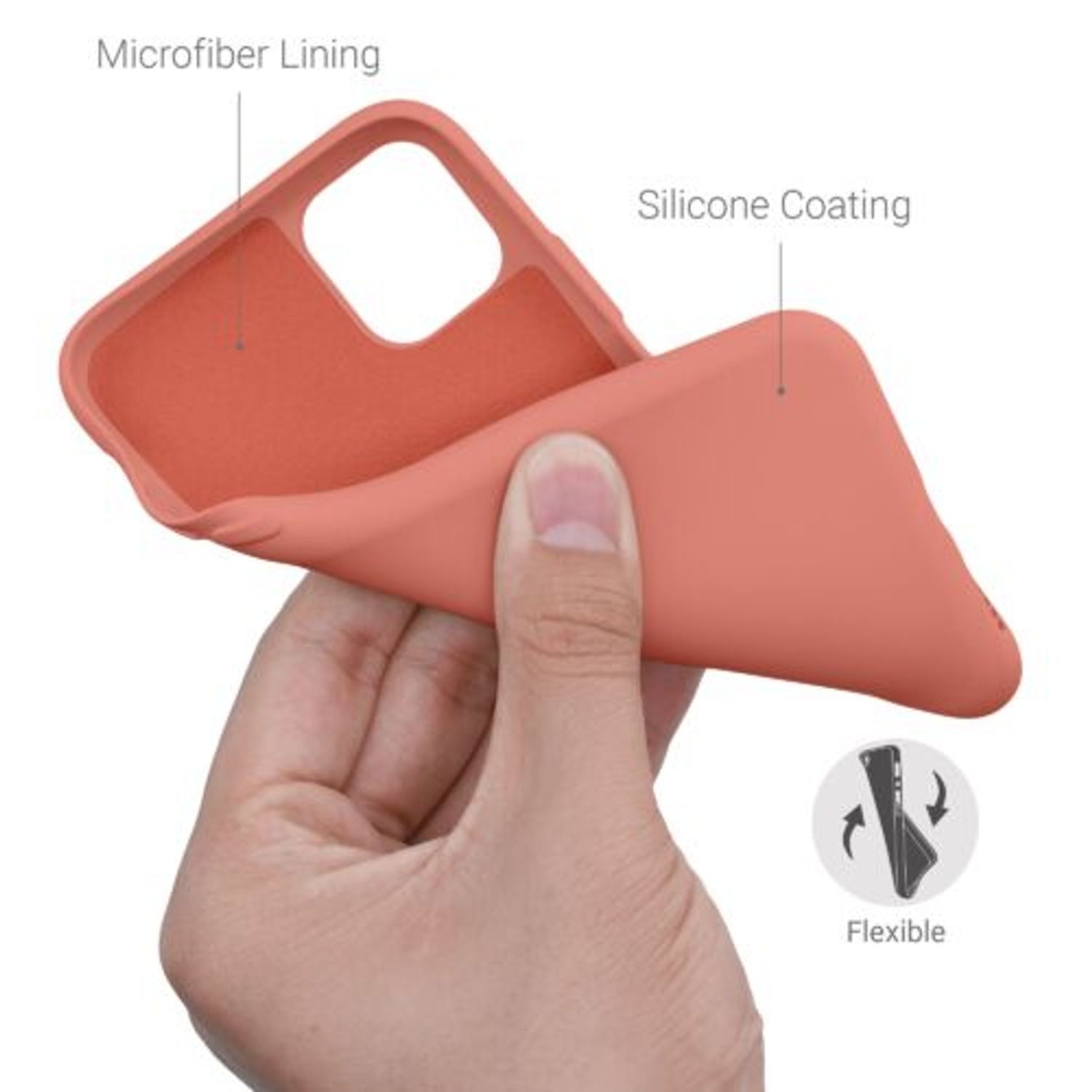 Husa pentru Apple iPhone 11, Silicon, Roz, 50791.215 fotografia produsului View 4 L