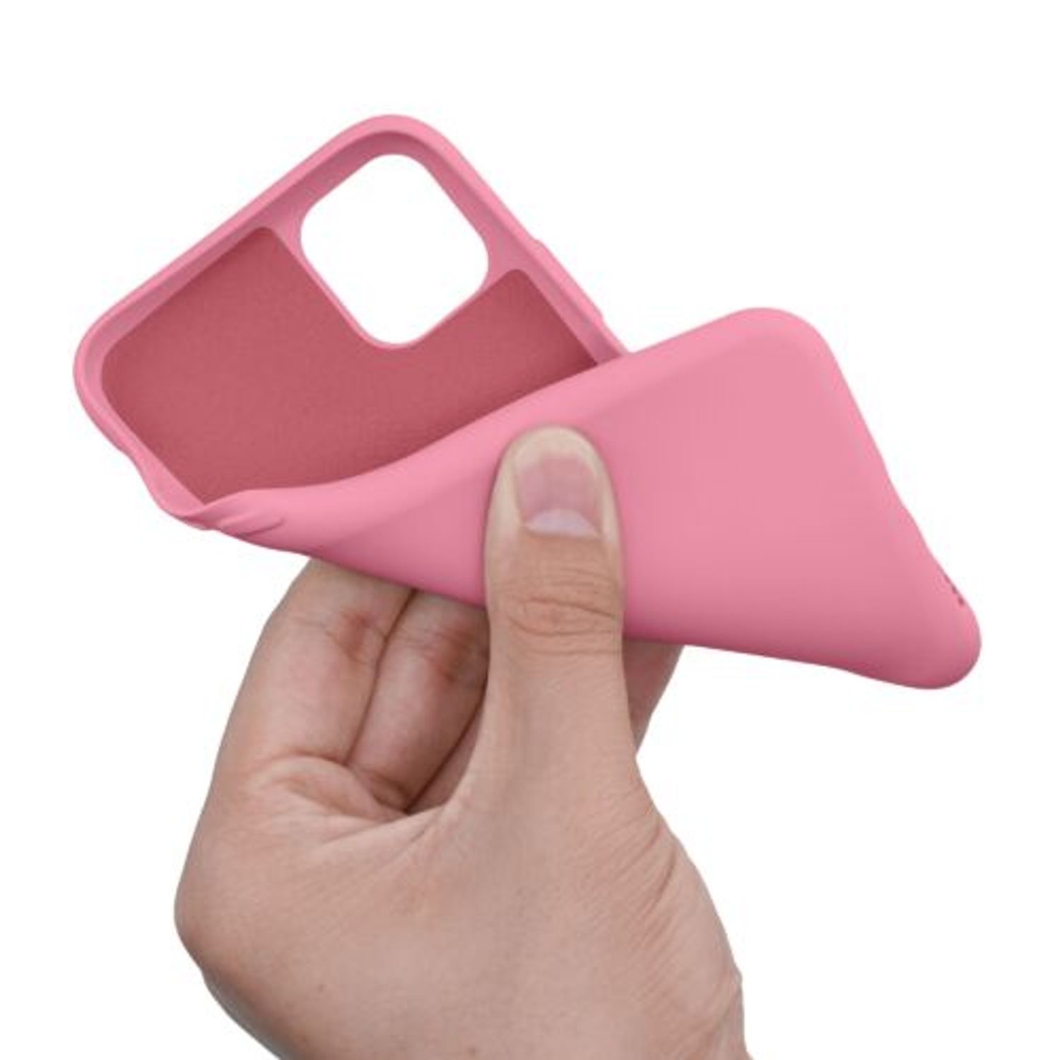Husa pentru Apple iPhone 11, Silicon, Roz, 50791.212 fotografia produsului View 8 L