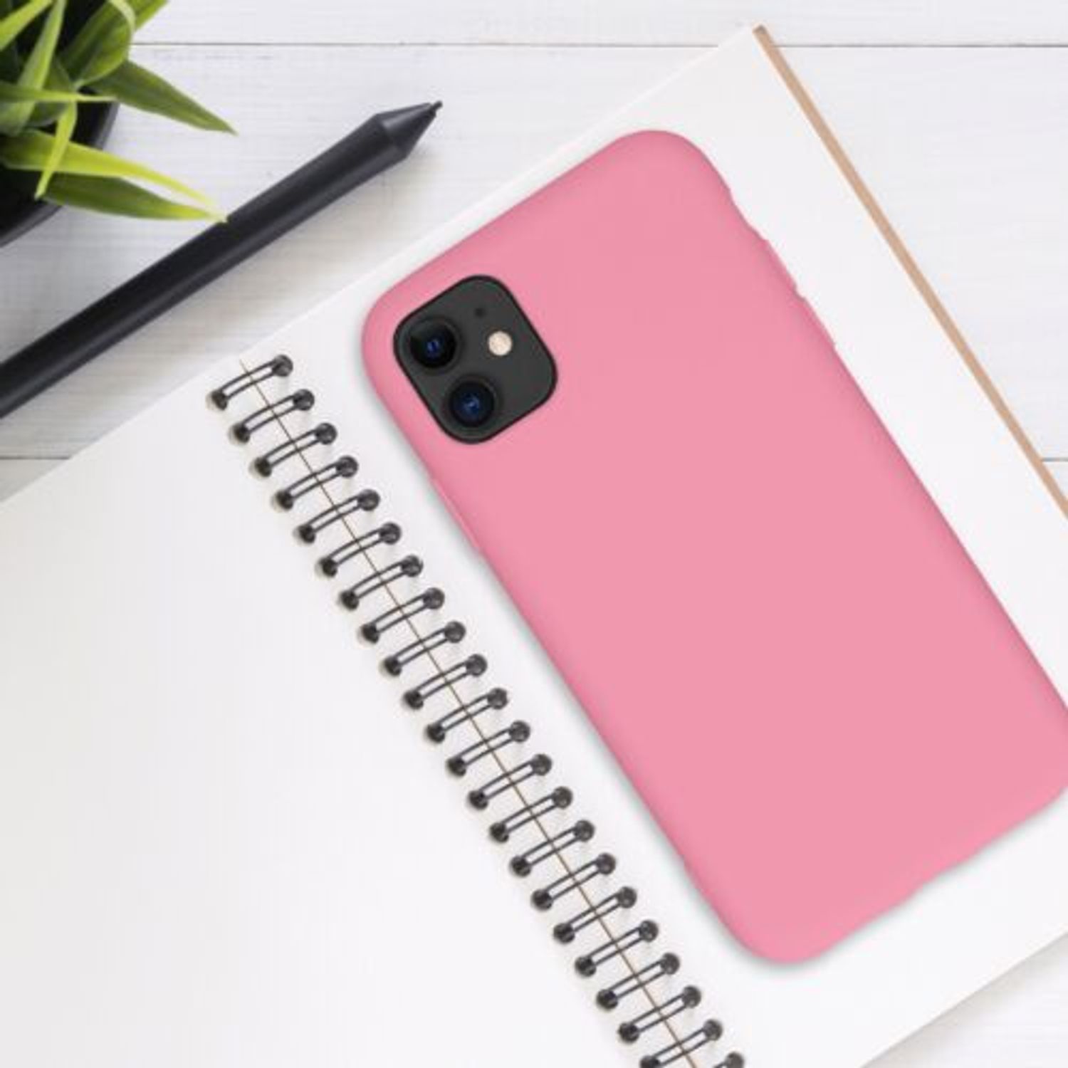 Husa pentru Apple iPhone 11, Silicon, Roz, 50791.212 fotografia produsului View 3 L