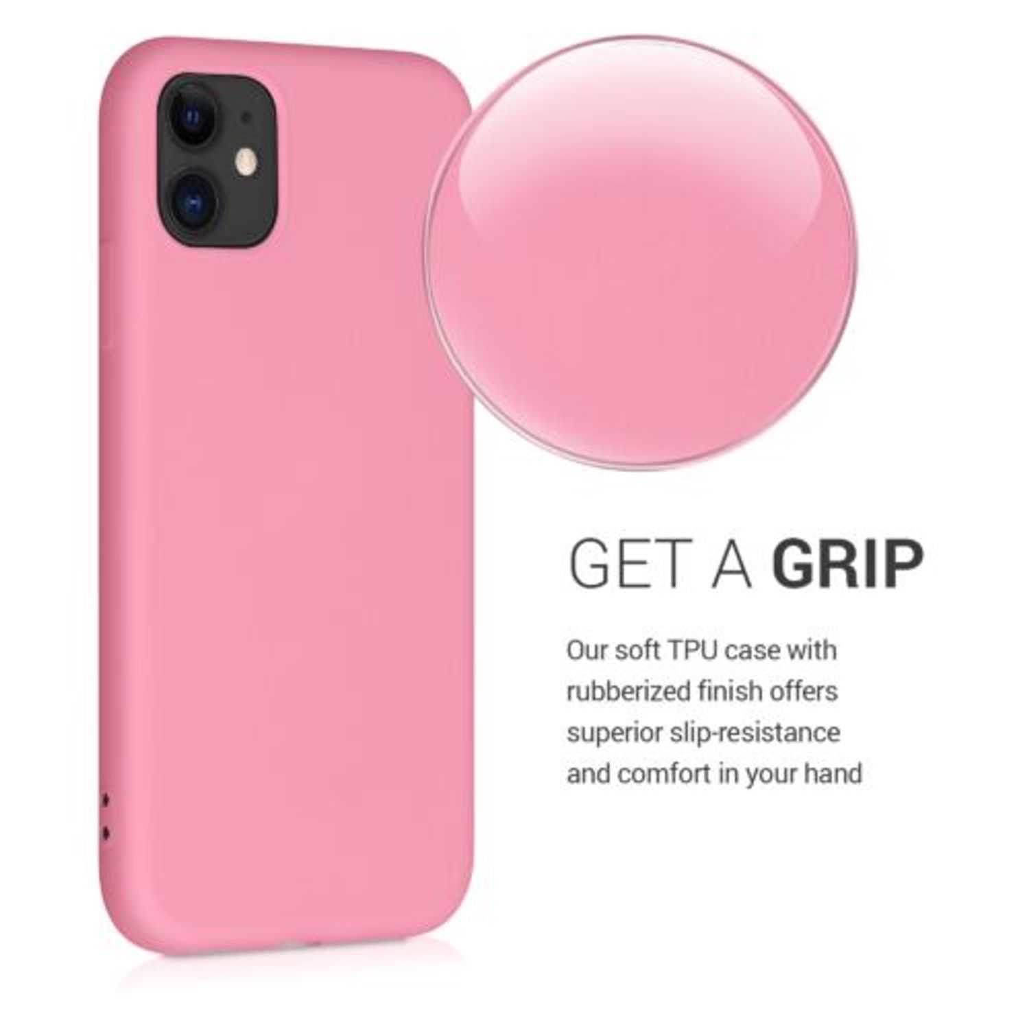 Husa pentru Apple iPhone 11, Silicon, Roz, 50791.212 fotografia produsului View 5 L