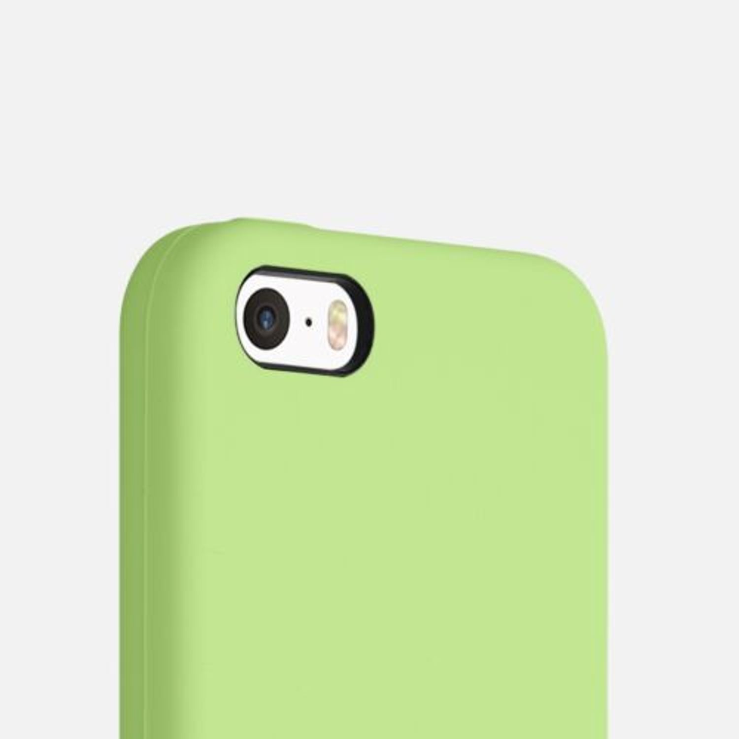 Husa pentru Apple iPhone 5/iPhone 5s/iPhone SE, Silicon, Verde, 42766.214 fotografia produsului View 7 L