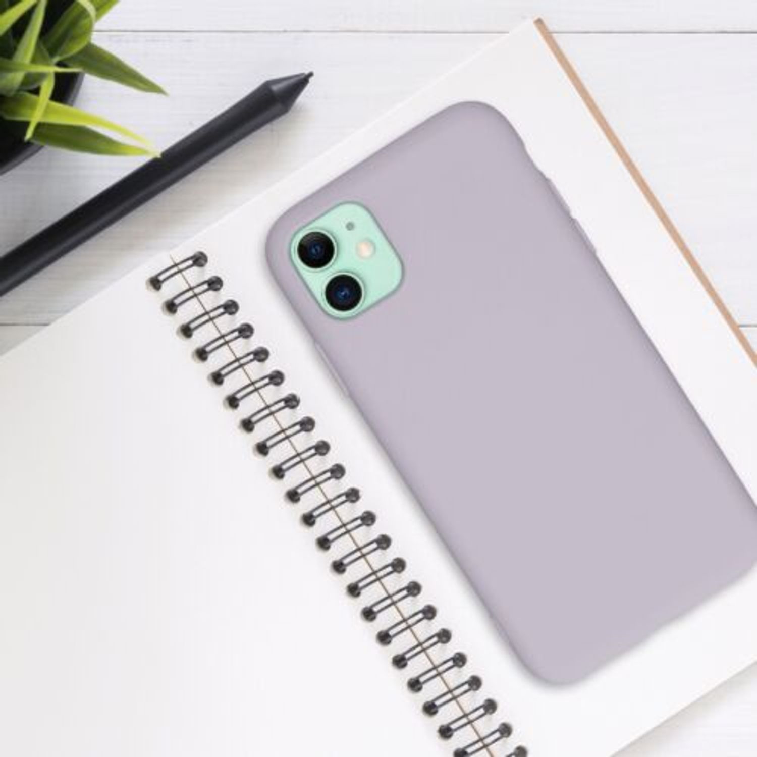 Husa pentru Apple iPhone 11, Silicon, Mov, 50791.192 fotografia produsului View 3 L