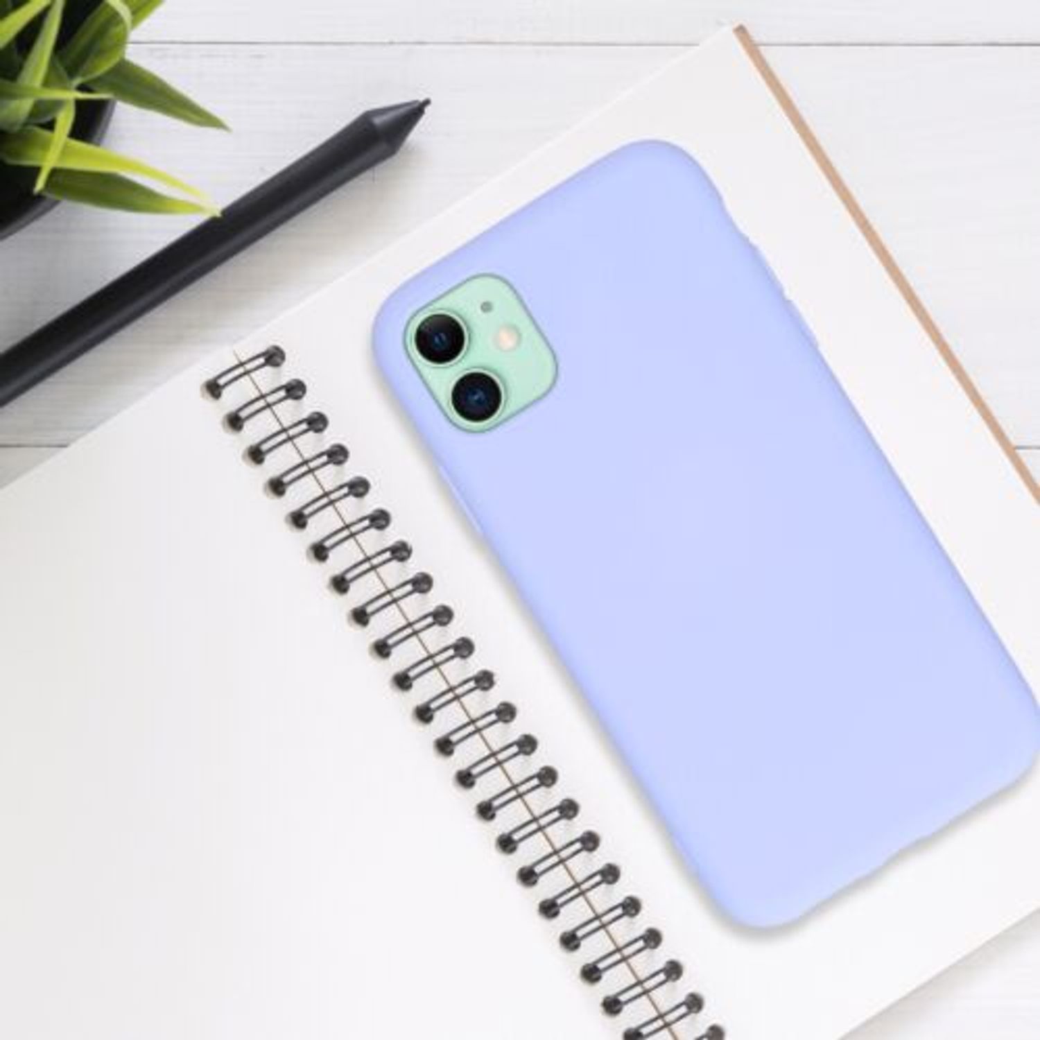 Husa pentru Apple iPhone 11, Silicon, Mov, 50791.139 fotografia produsului View 3 L