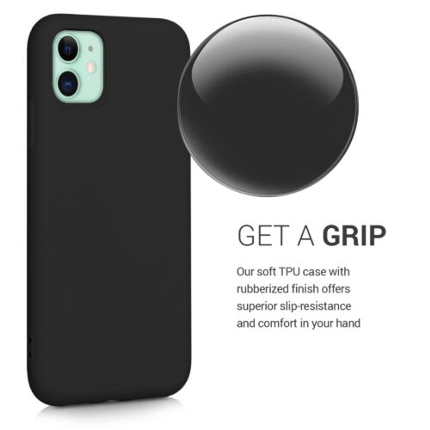 Husa pentru Apple iPhone 11, Silicon, Negru, 50791.47 fotografia produsului View 5 L