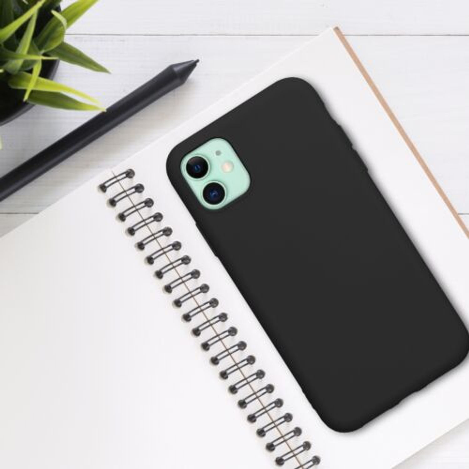 Husa pentru Apple iPhone 11, Silicon, Negru, 50791.47 fotografia produsului View 3 L
