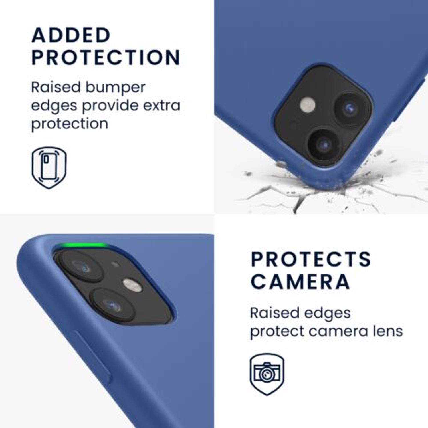 Husa pentru iPhone 11, Silicon, Albastru, 49724.17 fotografia produsului View 4 L