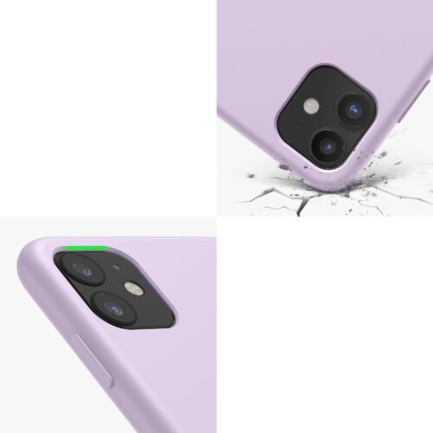 Husa pentru iPhone 11, Silicon, Mov, 49724.140 fotografia produsului View 9 L
