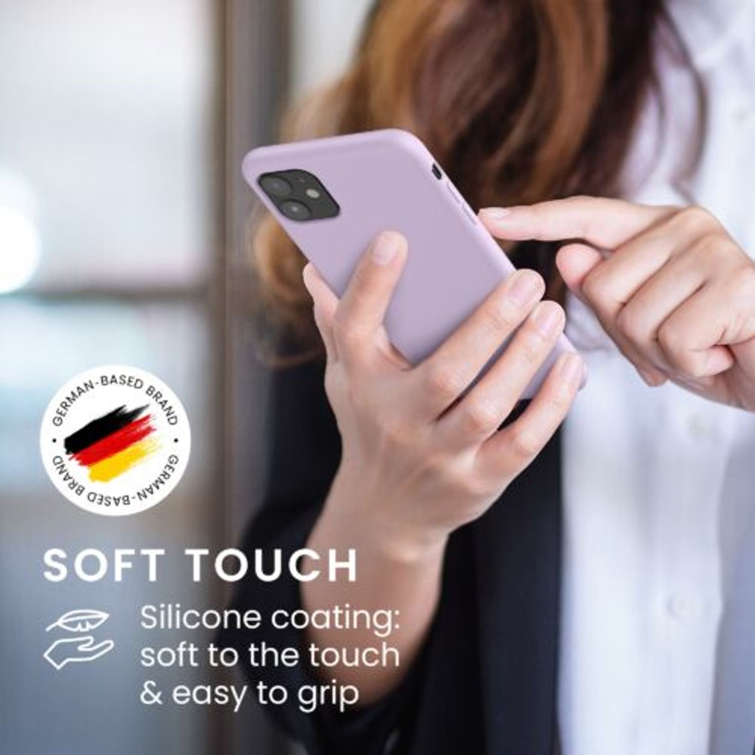Husa pentru iPhone 11, Silicon, Mov, 49724.140 fotografia produsului View 5 L