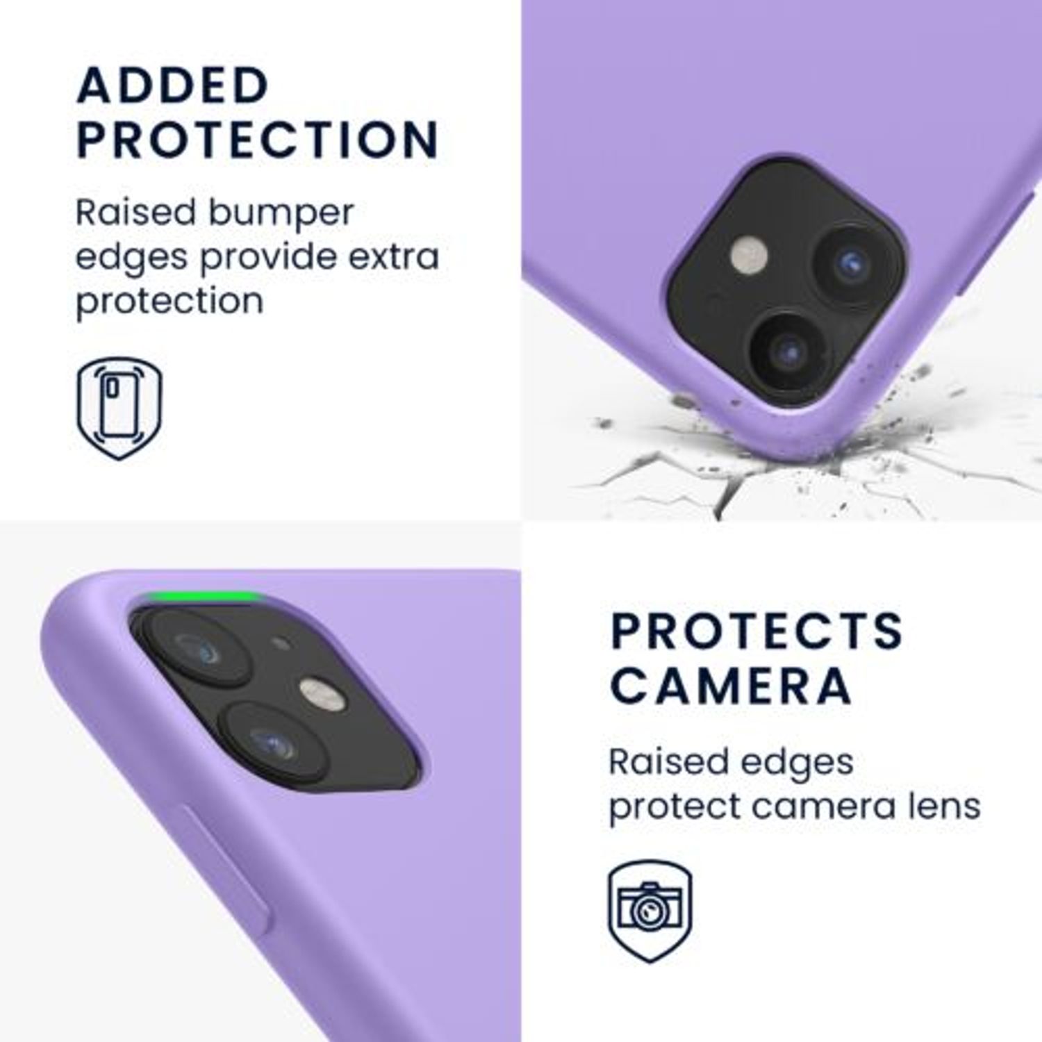 Husa pentru iPhone 11, Silicon, Mov, 49724.222 fotografia produsului View 4 L
