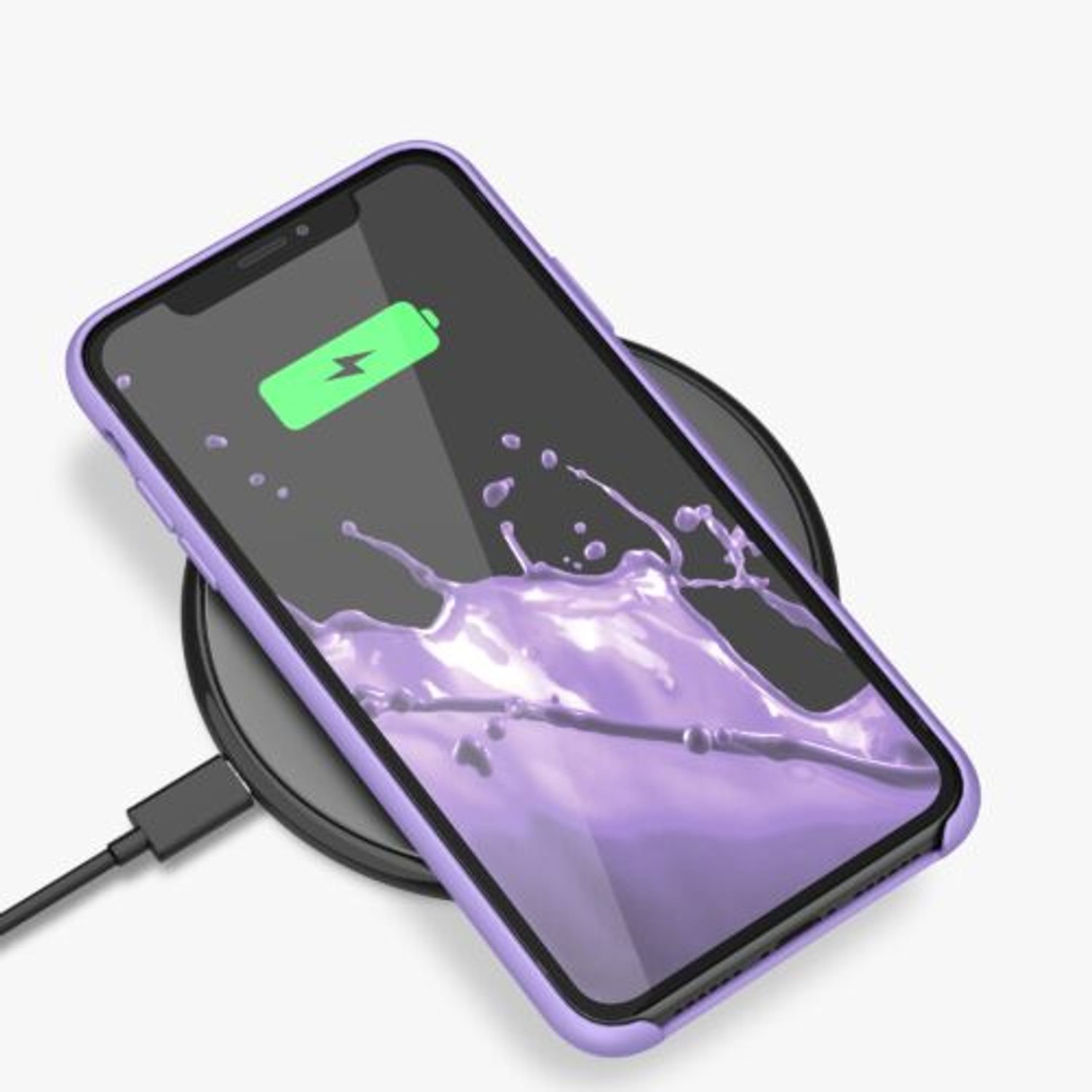Husa pentru iPhone 11, Silicon, Mov, 49724.222 fotografia produsului View 11 L
