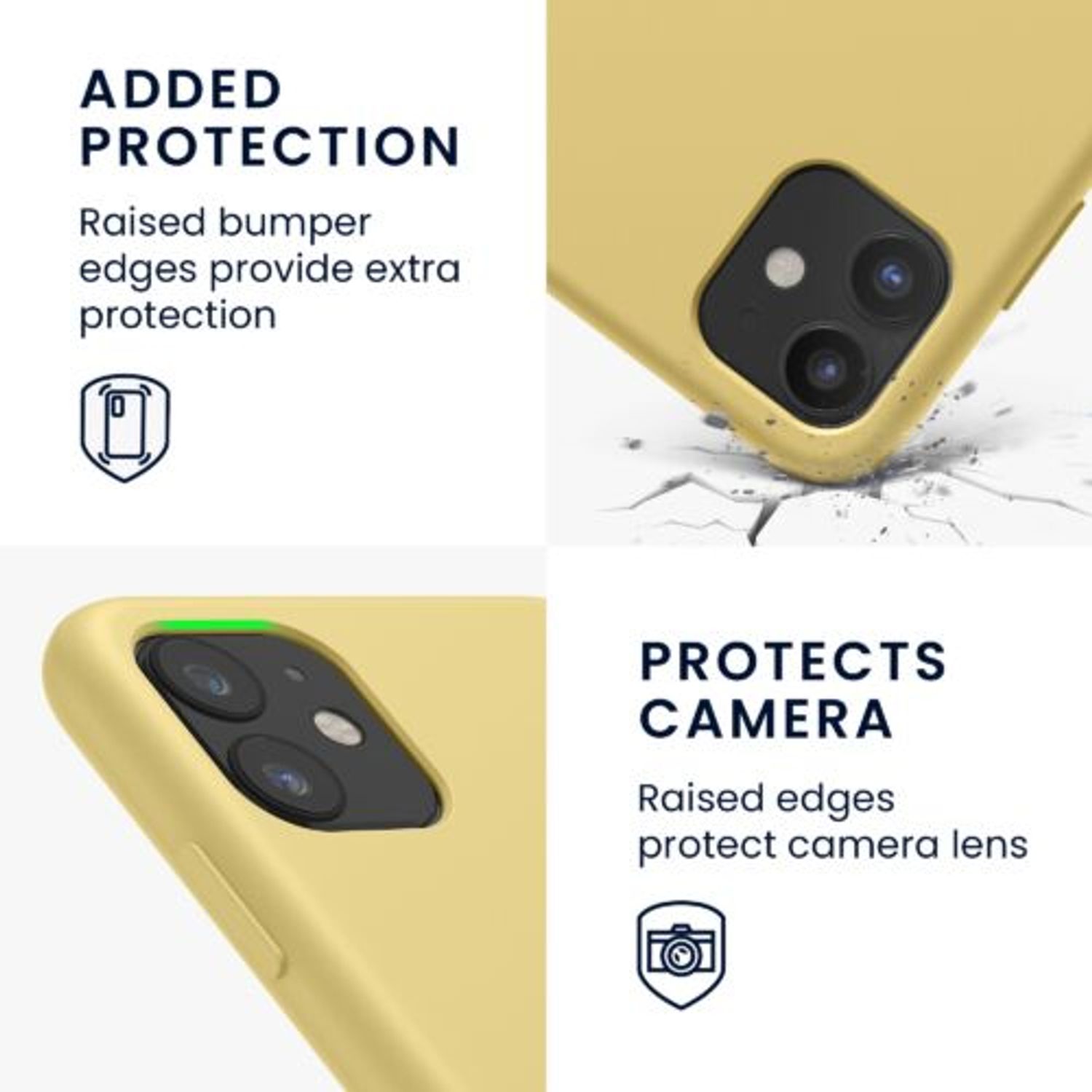 Husa pentru Apple iPhone 11, Silicon, Galben, 49724.216 fotografia produsului View 4 L
